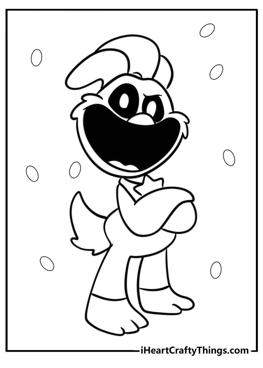 Kickin chicken smiling critters coloring page