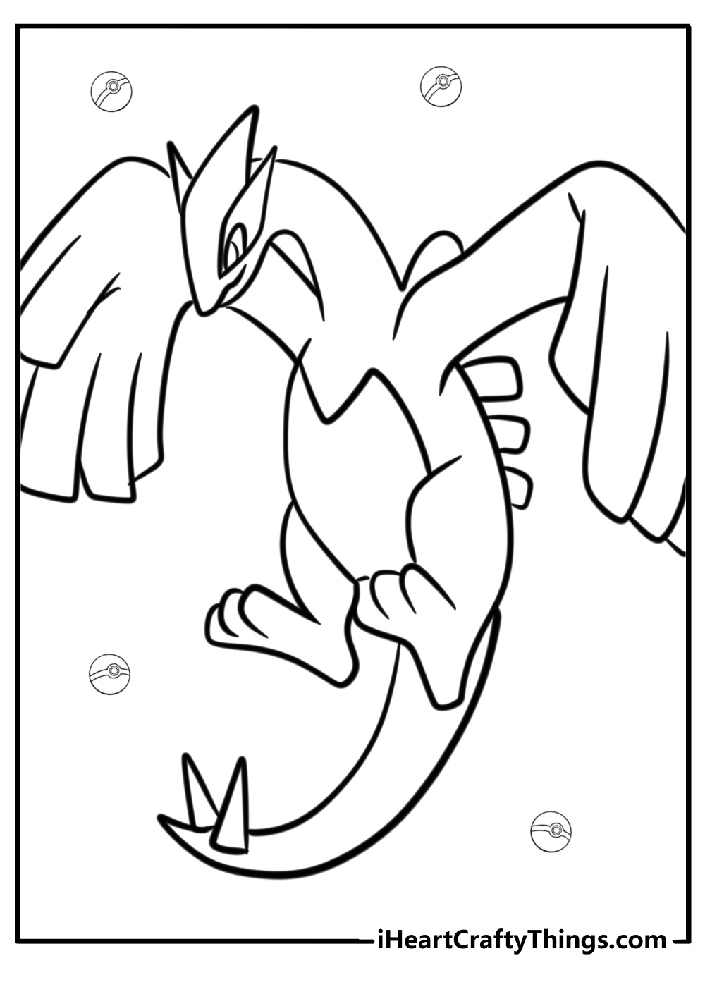 Lugia coloring page