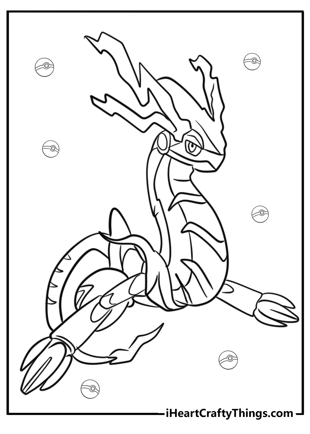 Miraidon coloring page