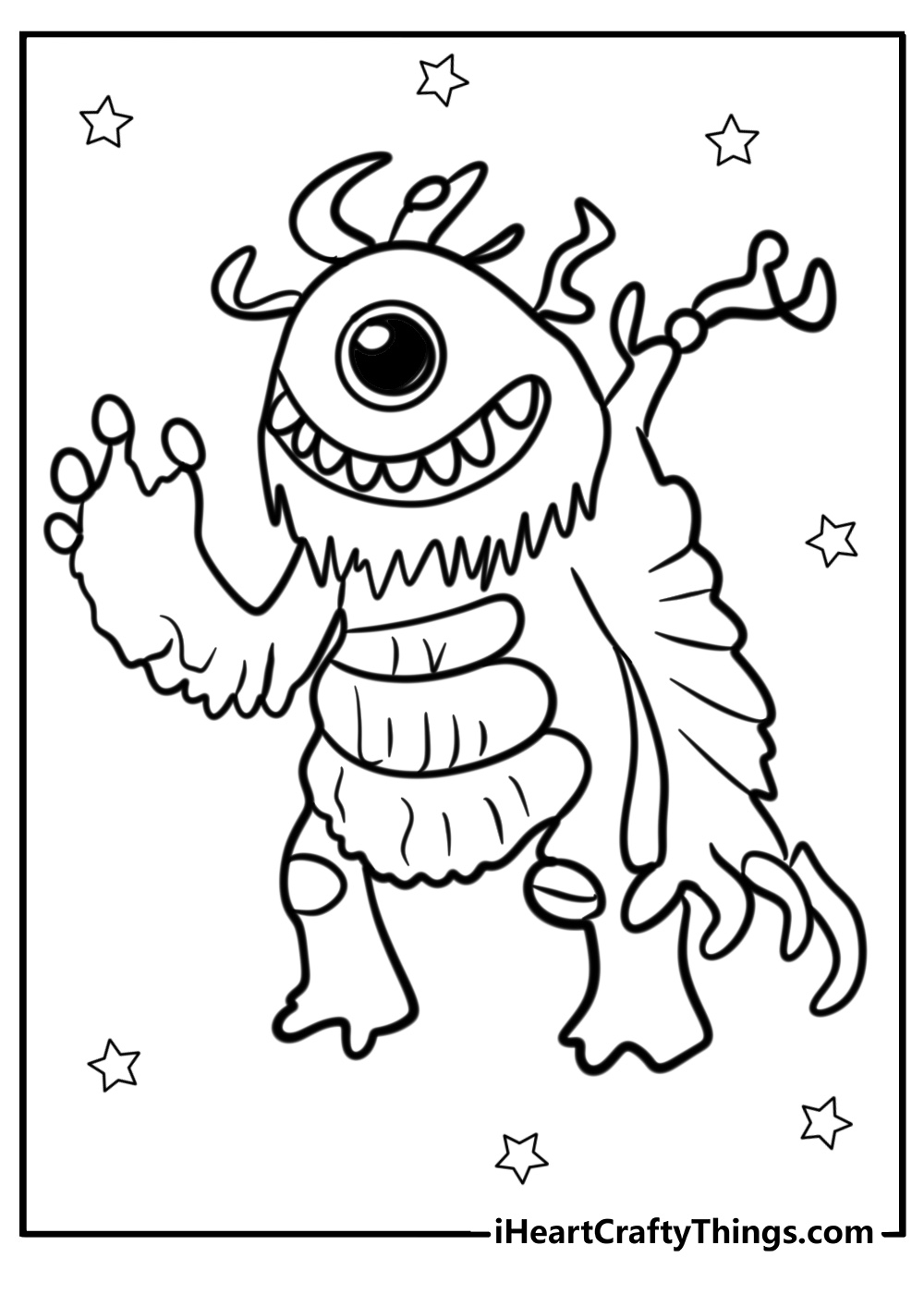 My singing monsters coloring pages black and white