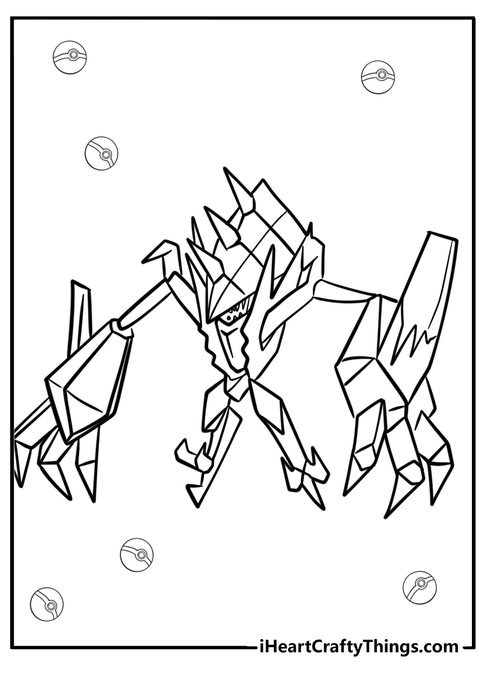 Necrozma coloring page