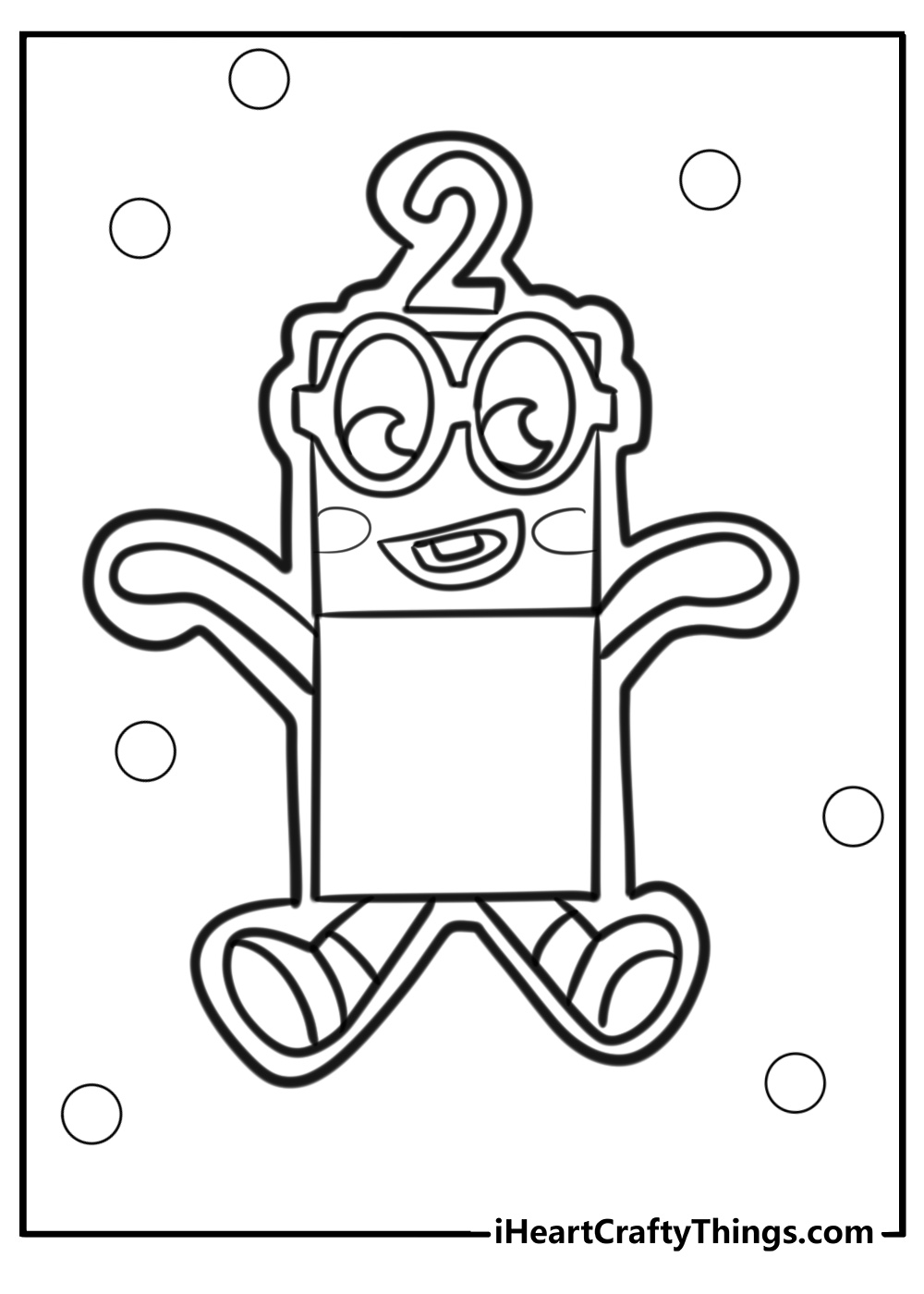 Number blocks coloring pages