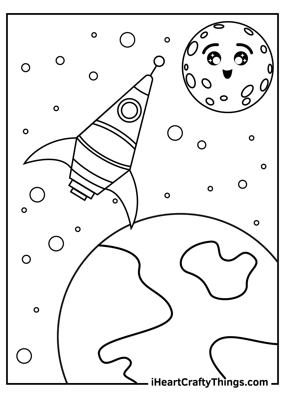 outer space coloring pages for kids