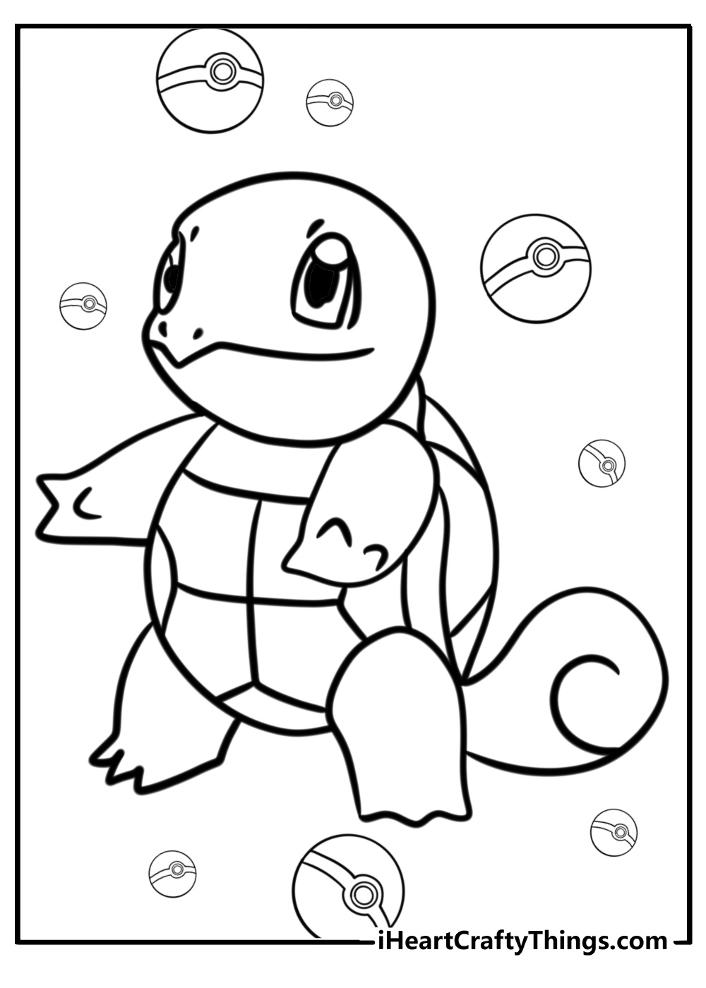 Pokemon squirtle coloring pages