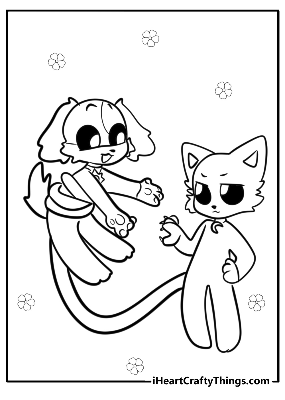 Poppy playtime smiling critters coloring pages