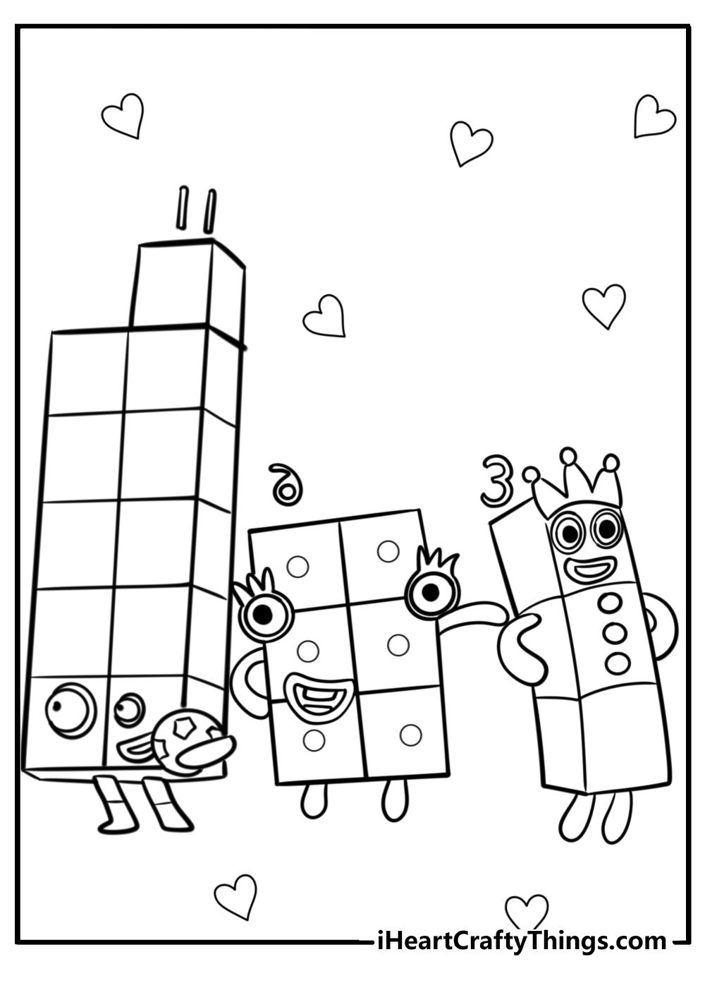 Printable numberblocks coloring pages