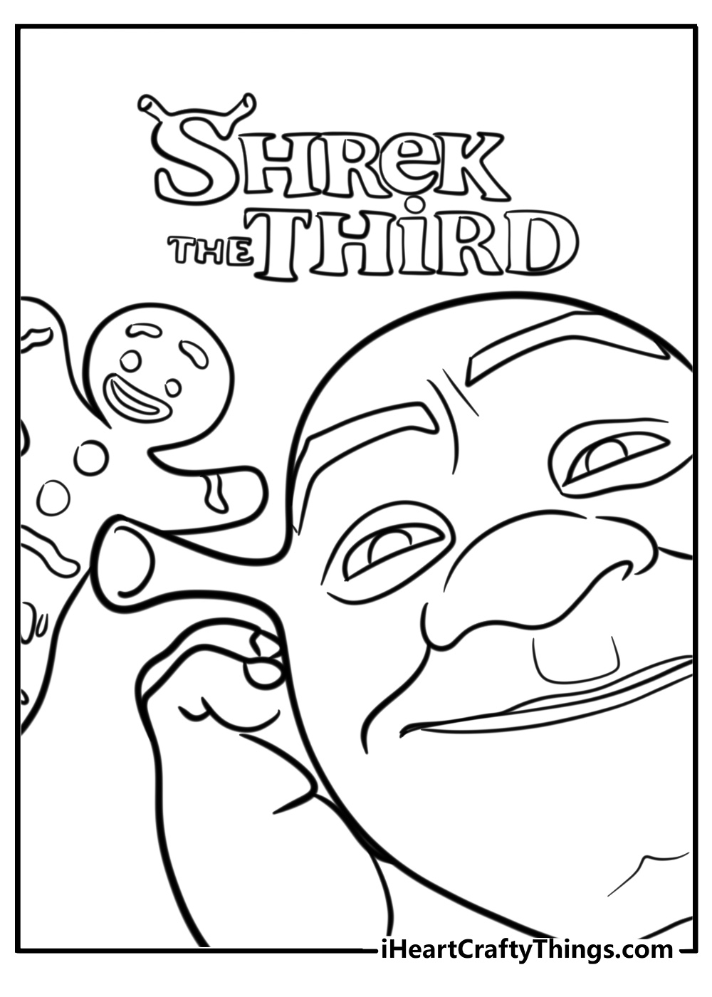 Shrek 3 coloring pages