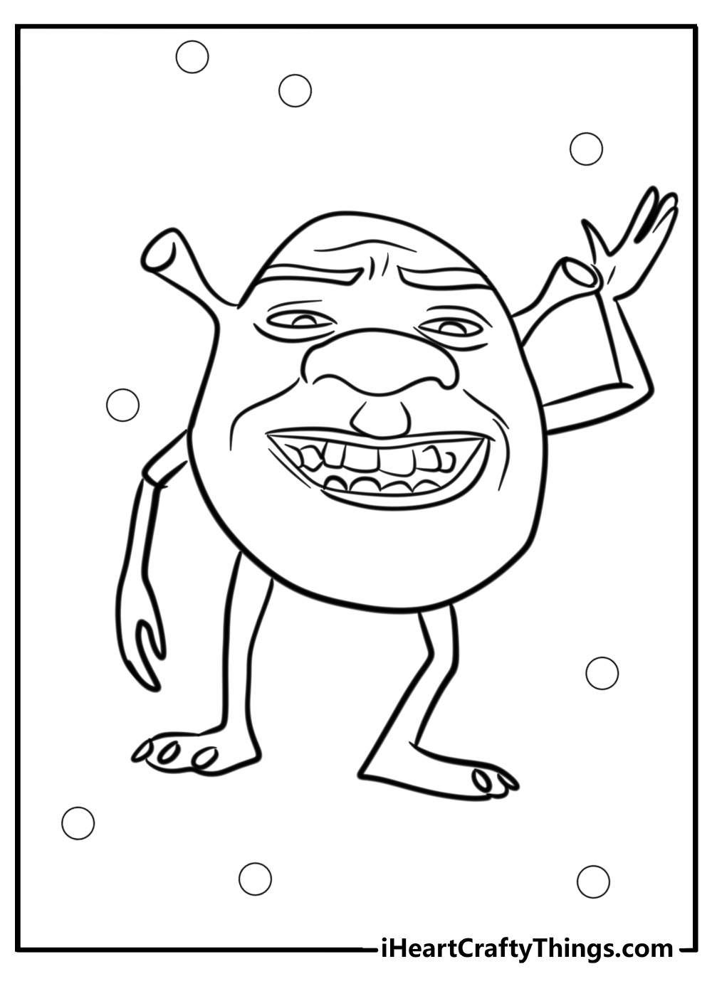 Shrek meme coloring pages