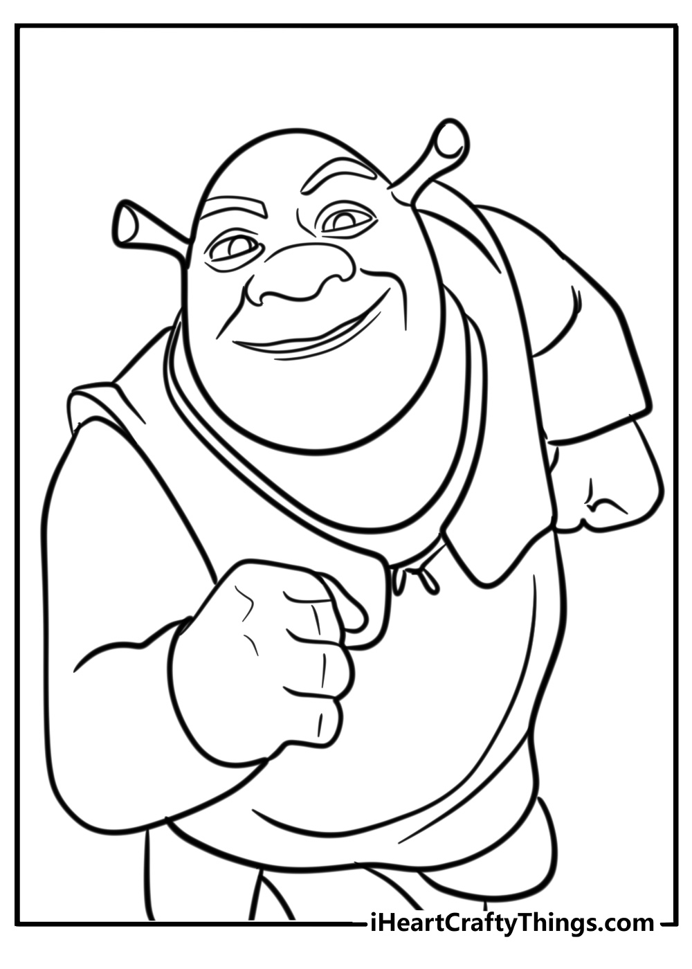 Shrek printable coloring pages