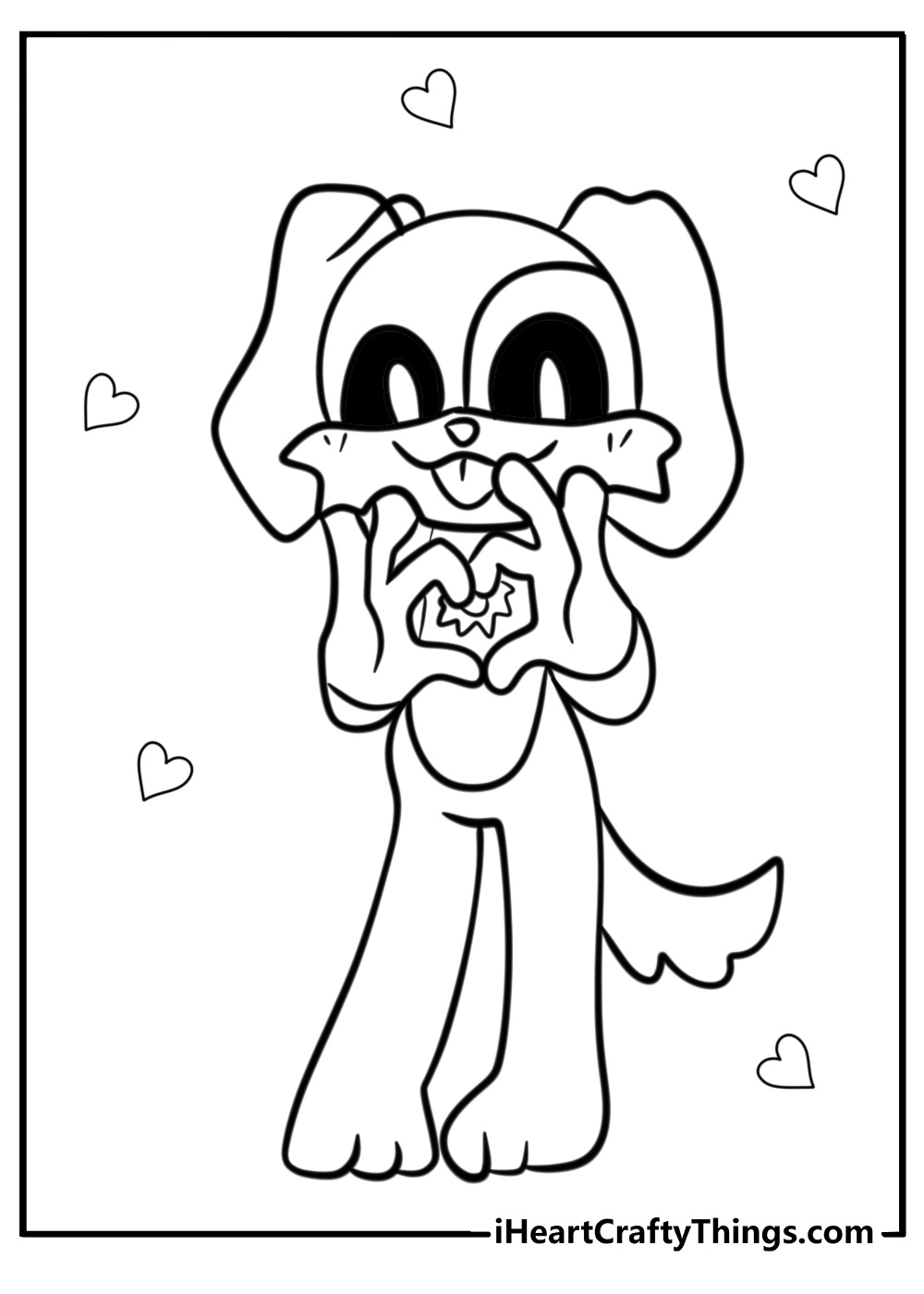 Smiling critters coloring pages