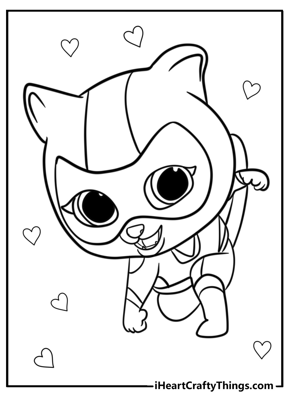 Super kitties coloring pages pdf