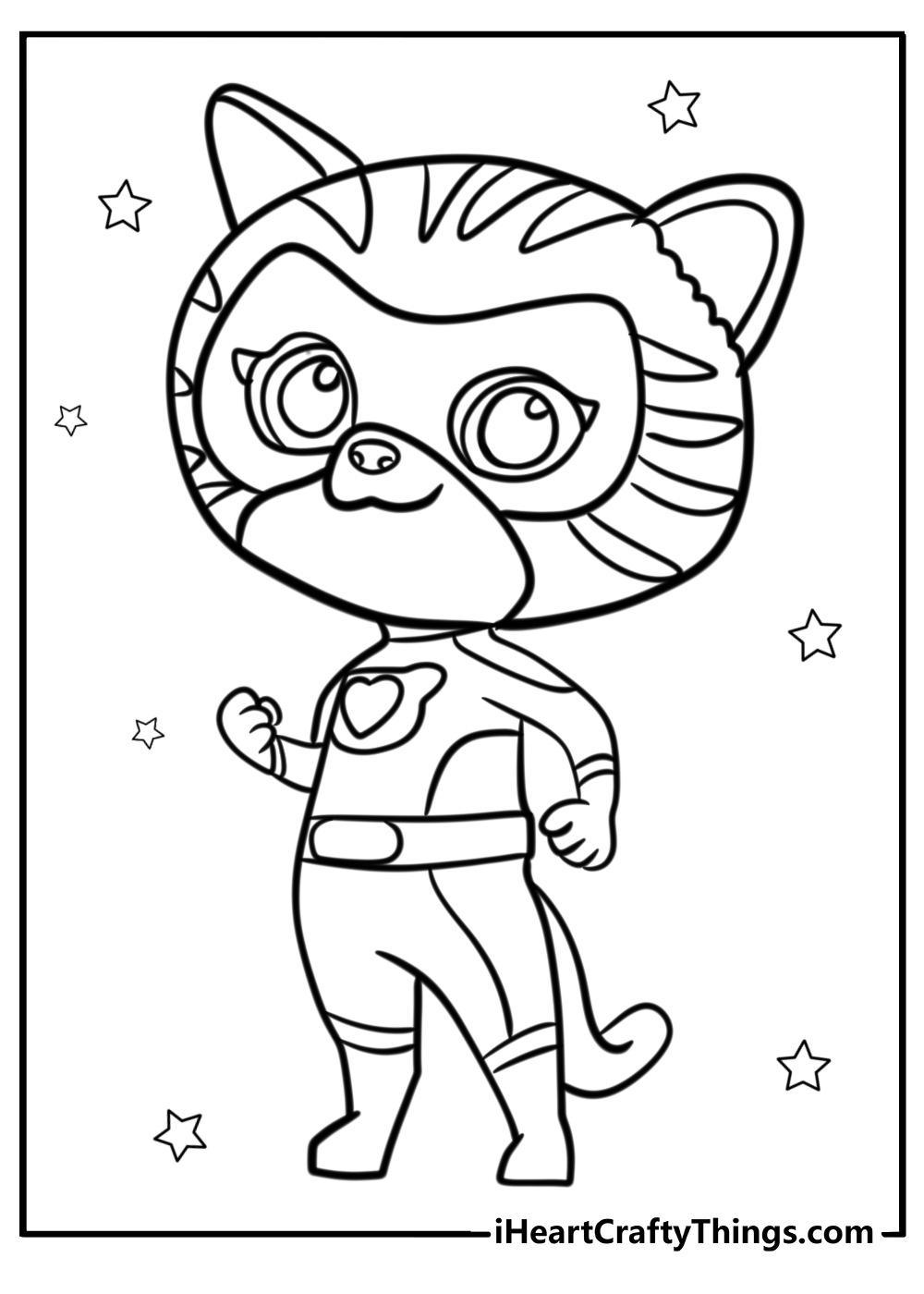 Super kitties coloring pages