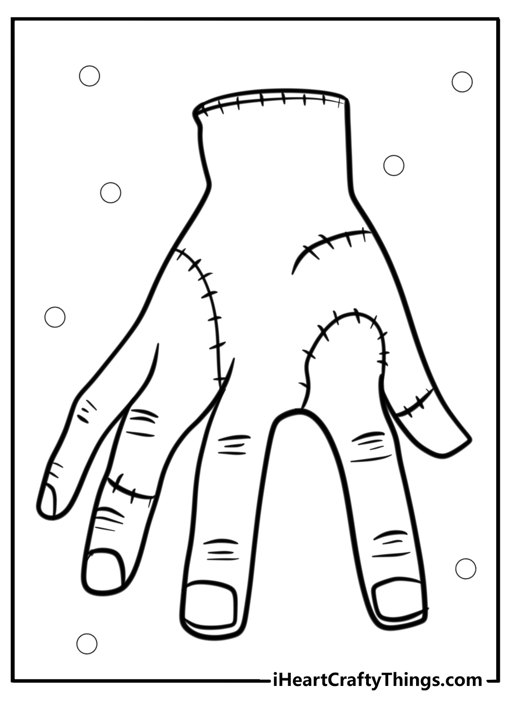 Thing coloring page