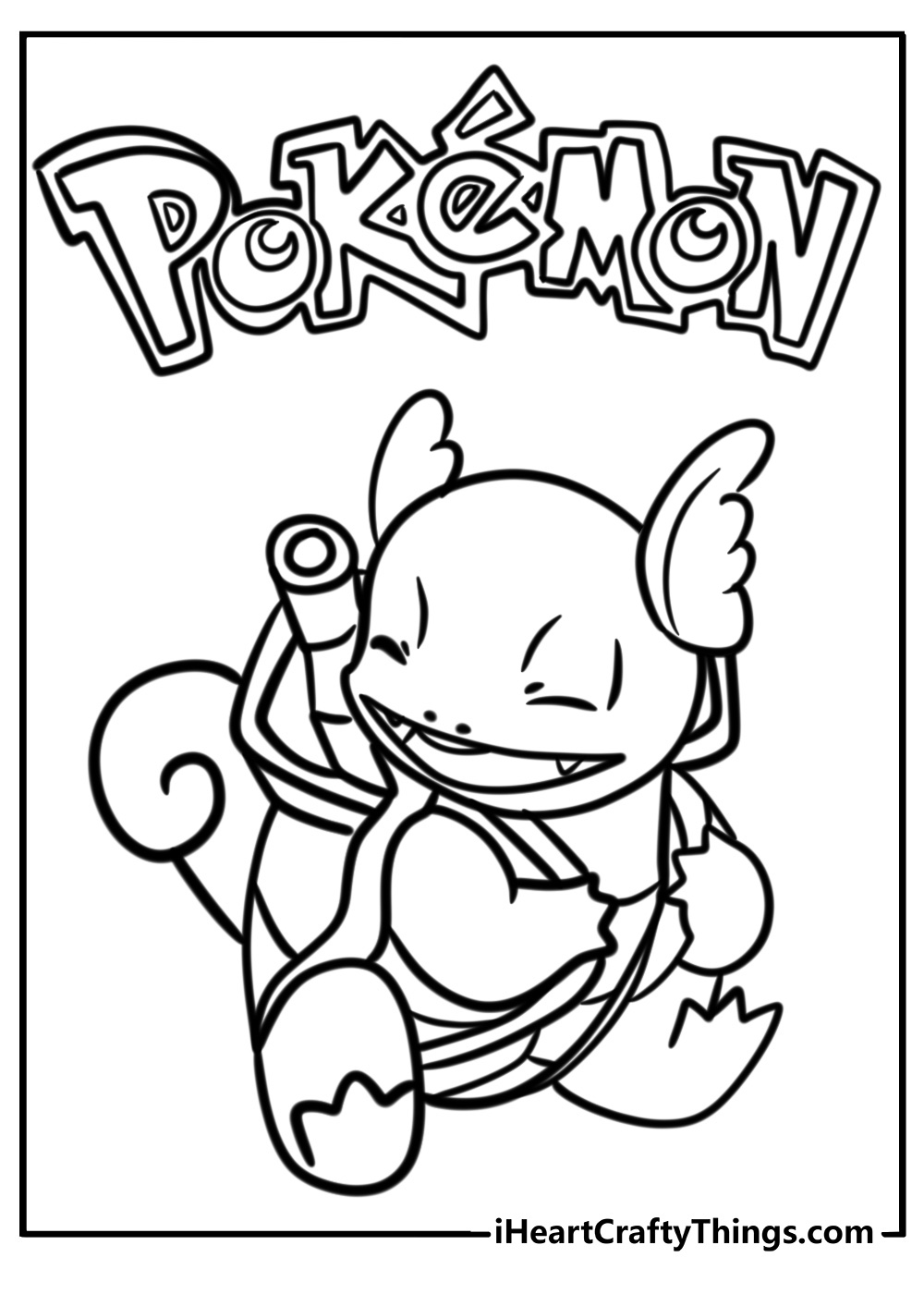 Wartortle coloring page