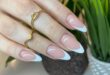 Classic French Almond Nails