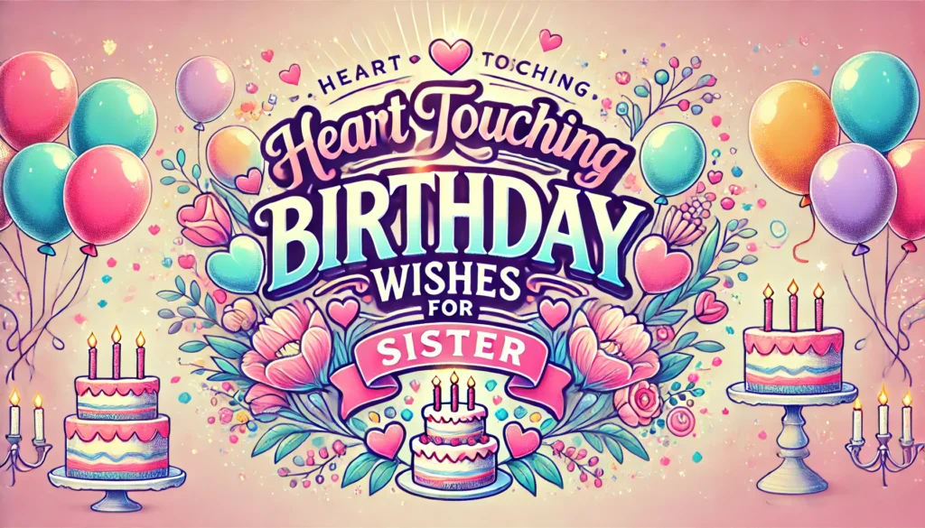 Heart Touching Birthday Wishes for Sister