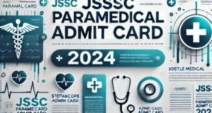 JSSC Paramedical Admit Card 2024