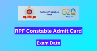 RPF Constable Admit Card 2024