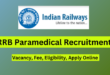 RRB Paramedical Recruitment 2024