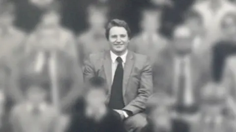 Buchanan & Co Limited Former head teacher Neil Foden pictured in a school photograph in the 1980s.