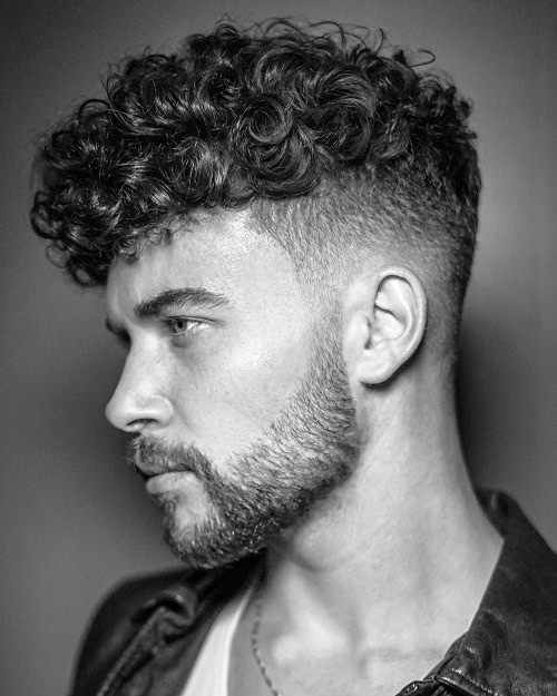 Undercut Curly Hair Fade