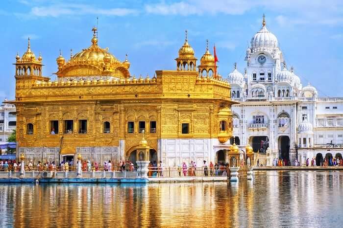 A beautiful shot displaying the grandeur of the Golden Temple in Amritsar