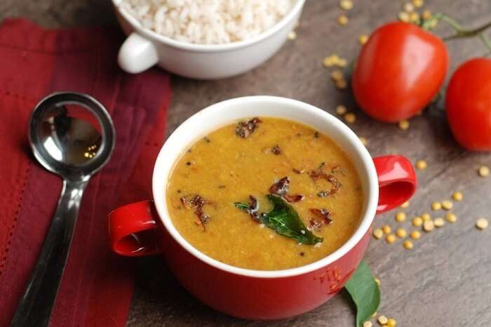 have Parippu Curry - dal in Kerala