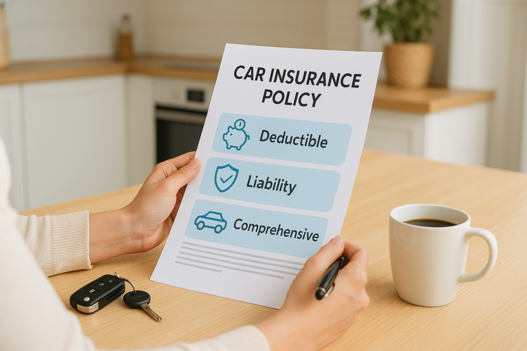 car insurance terms explained in normal english