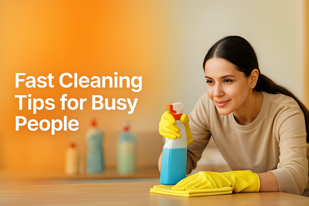 fast cleaning tips for busy people