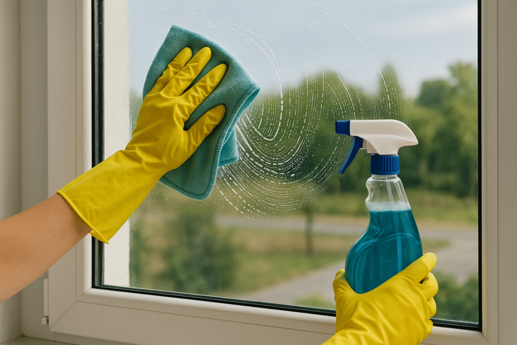 how to clean glass windows without streaks