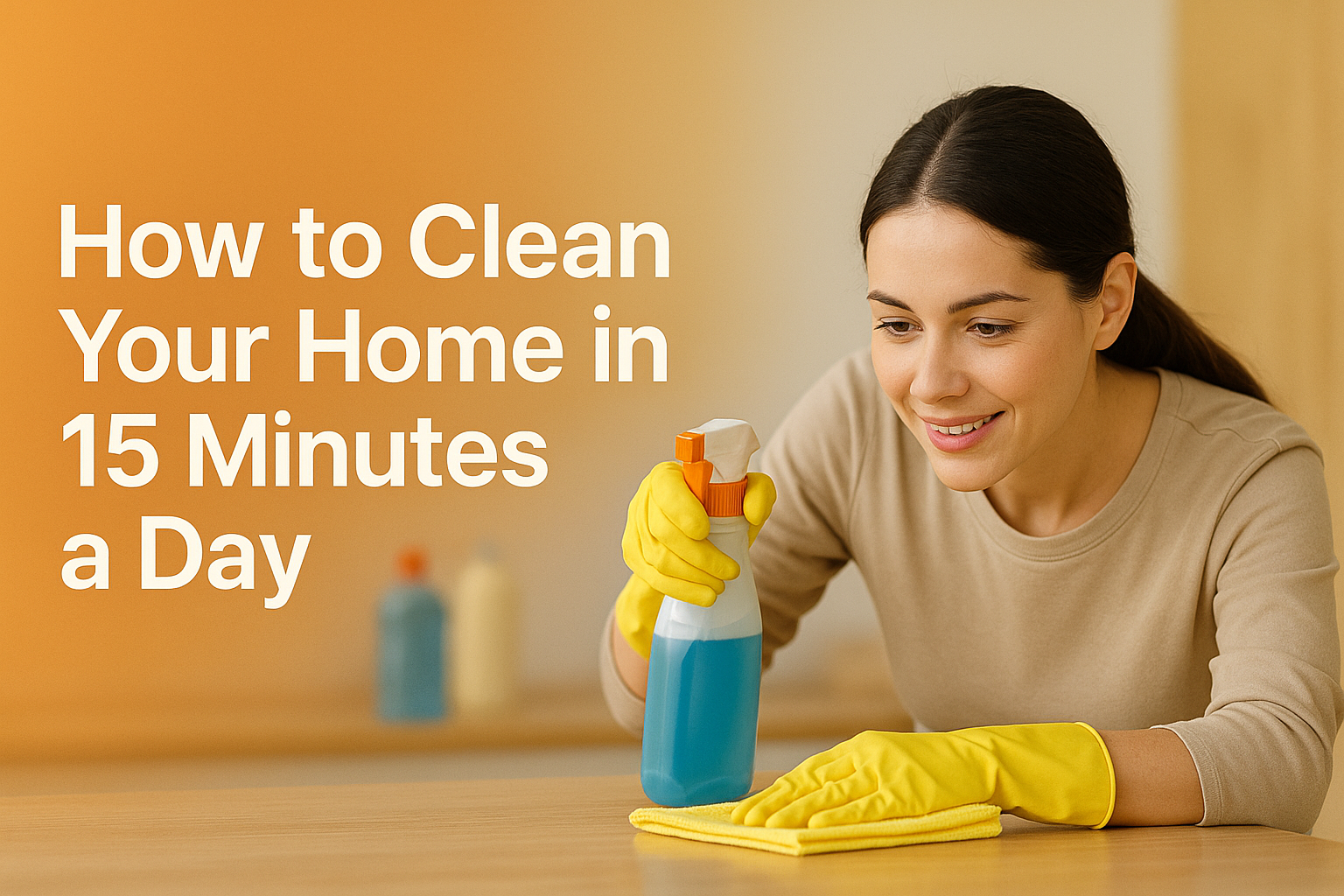 how to clean your home in 15 minutes a day how to clean your home in 15 minutes a day