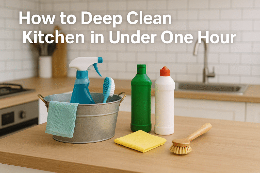 how to deep clean your kitchen