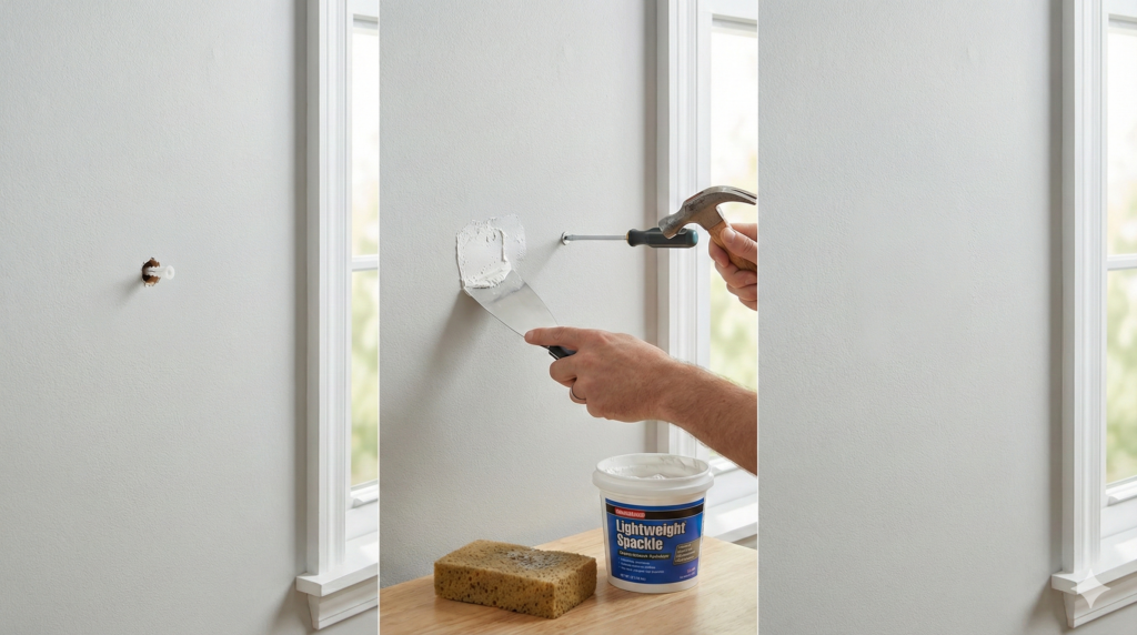 how to patch small holes in your wall