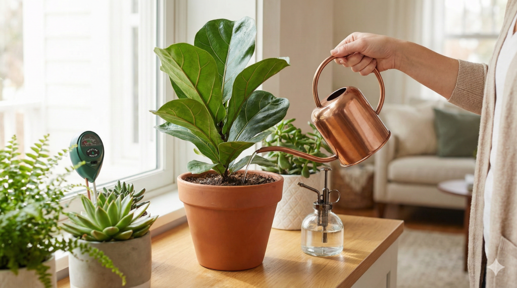 how to water plants properly