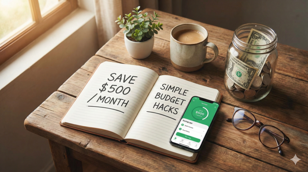 save 500 every month with simple budget hacks