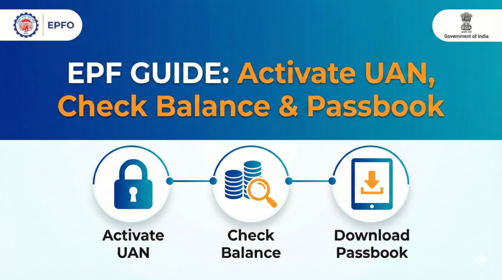epf basics how to activate uan check pf balance and download passbook