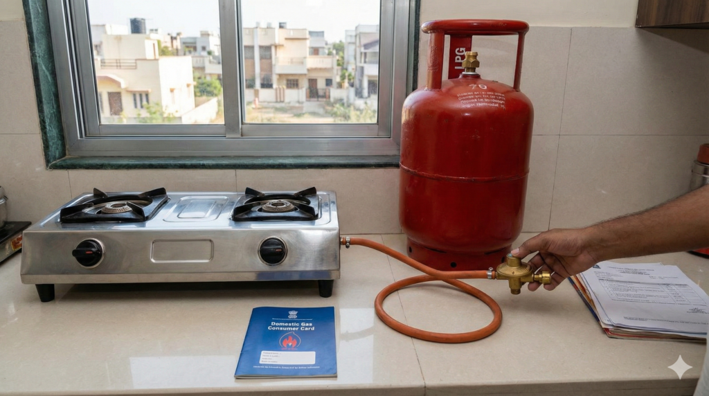 how to apply for new lpg gas connection online and at distributor