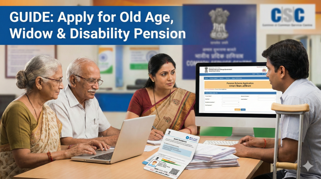 how to apply for old age widow and disability pension in your state