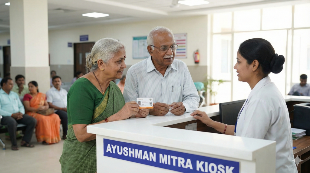 how to use ayushman card at hospital