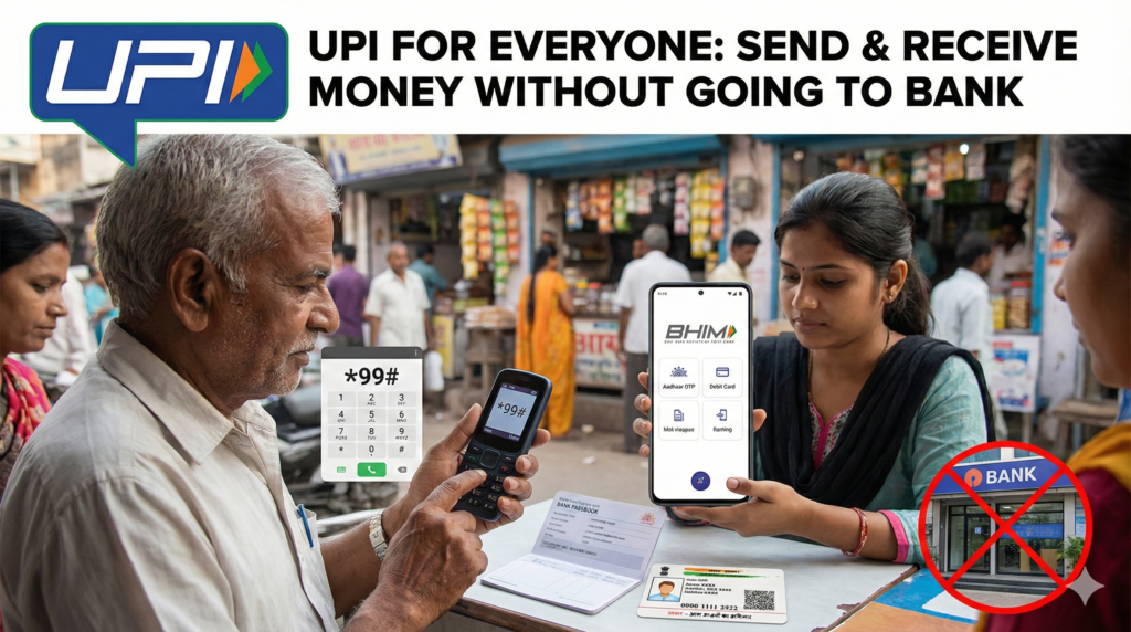 upi for everyone how to send and receive money without going to bank