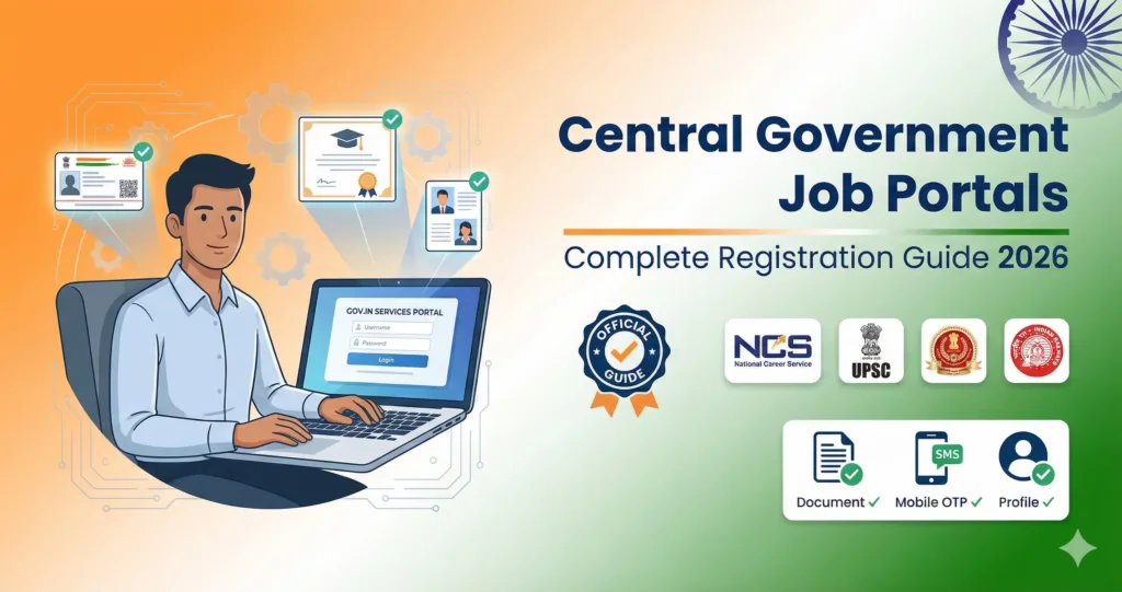 How to Register on Central Government Job Portals in India